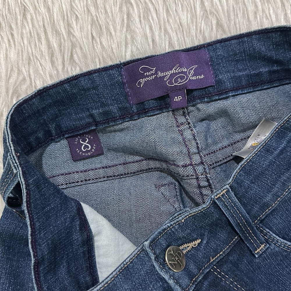 NYDJ women’s lift tuck blue denim stretchy jeans size 4 petite - Picture 6 of 10
